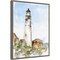 Plein Air Lighthouse Study I by Ethan Harper 18-in. W x 24-in. H. Canvas Wall Art Print Framed in Grey